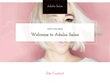 Tablet Screenshot of adaliasalon.com